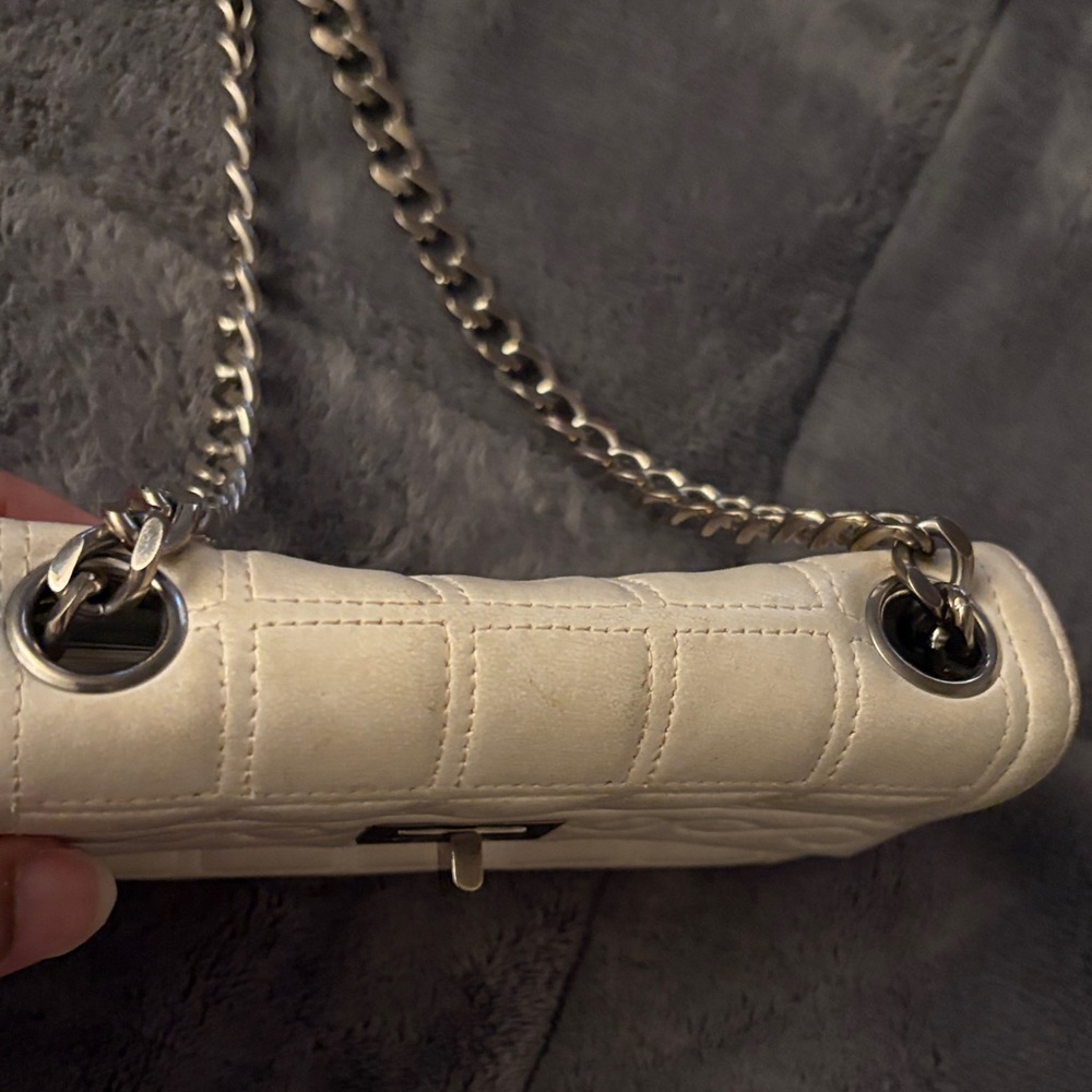 Authentic CHANEL White Quilted Crossbody Bag - Picture 13 of 17